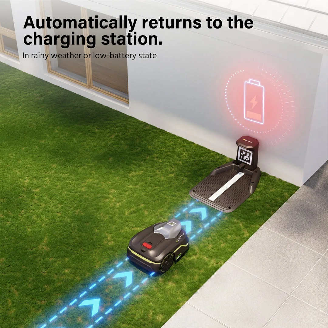 SUNTEK SRM2025 se automaticky vrací na nabíjecí stanici