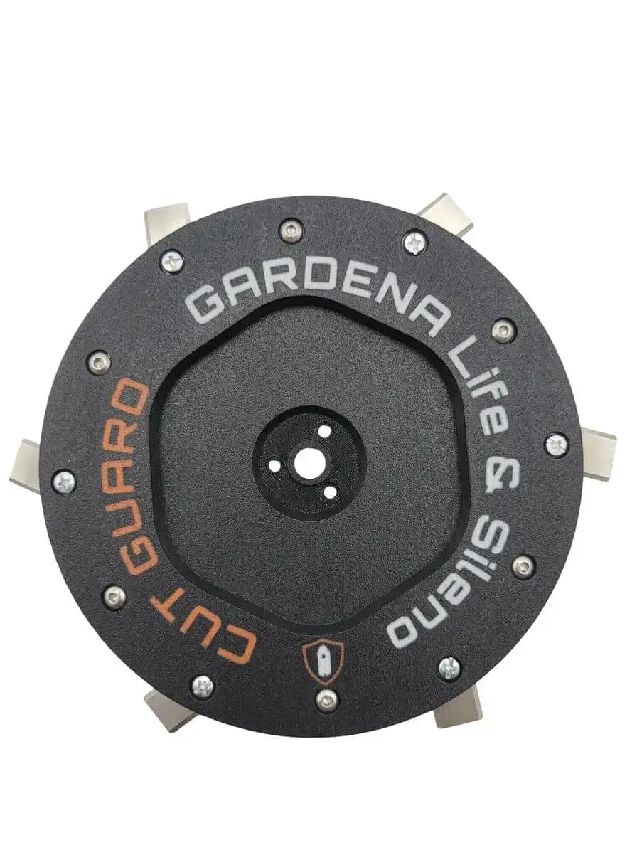 Messerscheibe kompatibel mit mit Gardena Sileno Life & Sileno + mit Schutz inkl. 6 Klingen – Mähroboter Mähteller & Messerteller