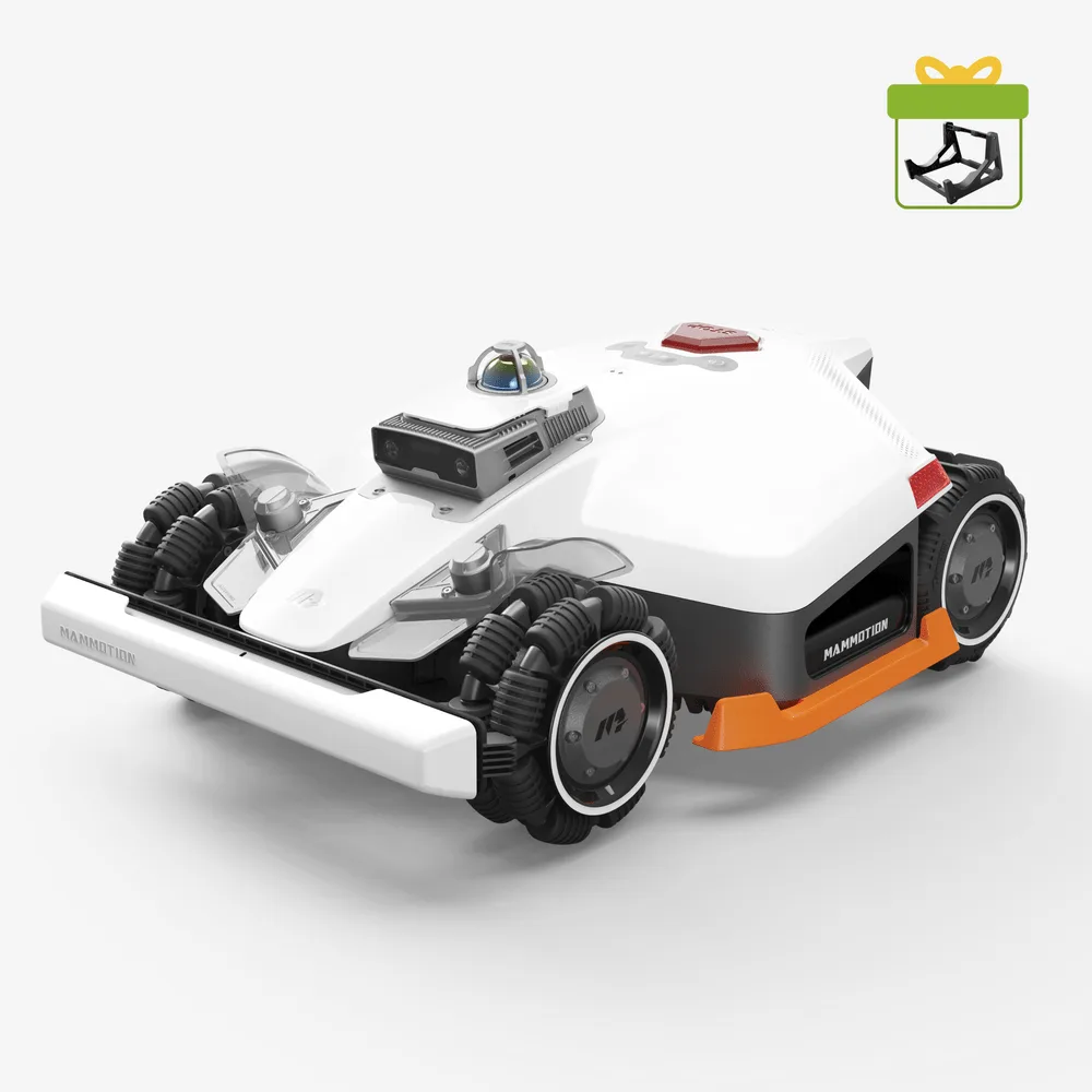 Mammotion LUBA 3 AWD 3000 auf einer Produktaufnahme