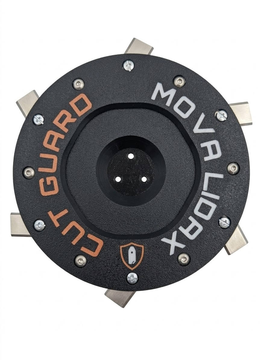 Blade disc compatible with Mova Lidax Ultra 800, 1200, 1600 with protection including 6 blades – Robotic lawnmower mowing disc & blade disc