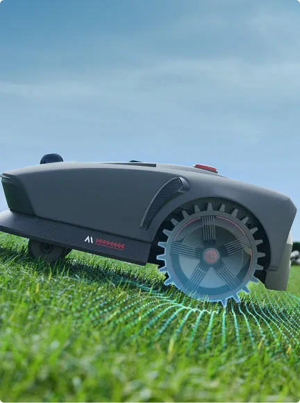 MOVA 1000 mit Offroad-Reifen auf unebenem Untergrund