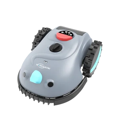 YARDCARE V100 robotic mower in a product shot