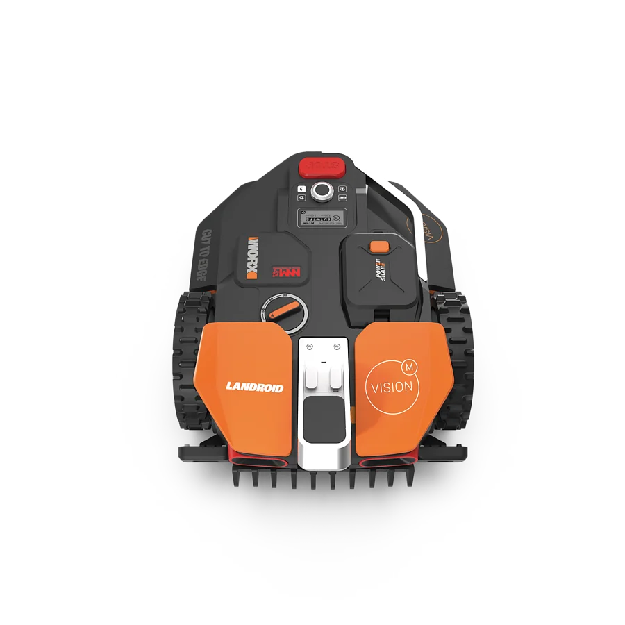 WORX Landroid Vision M600 WR206E.1 frontal auf einer Produktaufnahme
