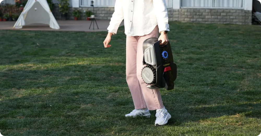 Sunseeker V1 bæres let og flyttes i haven