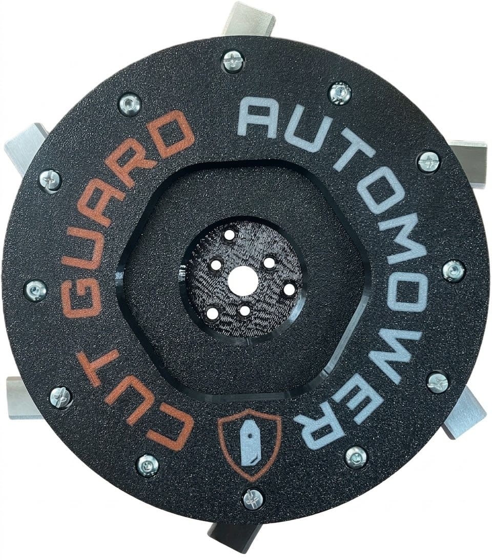 Késkorong kompatibilis a Husqvarna Automower 305, 310, 315x, 405, 410, 415, 435x, 535 védővel, 6 késsel – Fűnyíró robot fűnyíró tányér & kés tányér