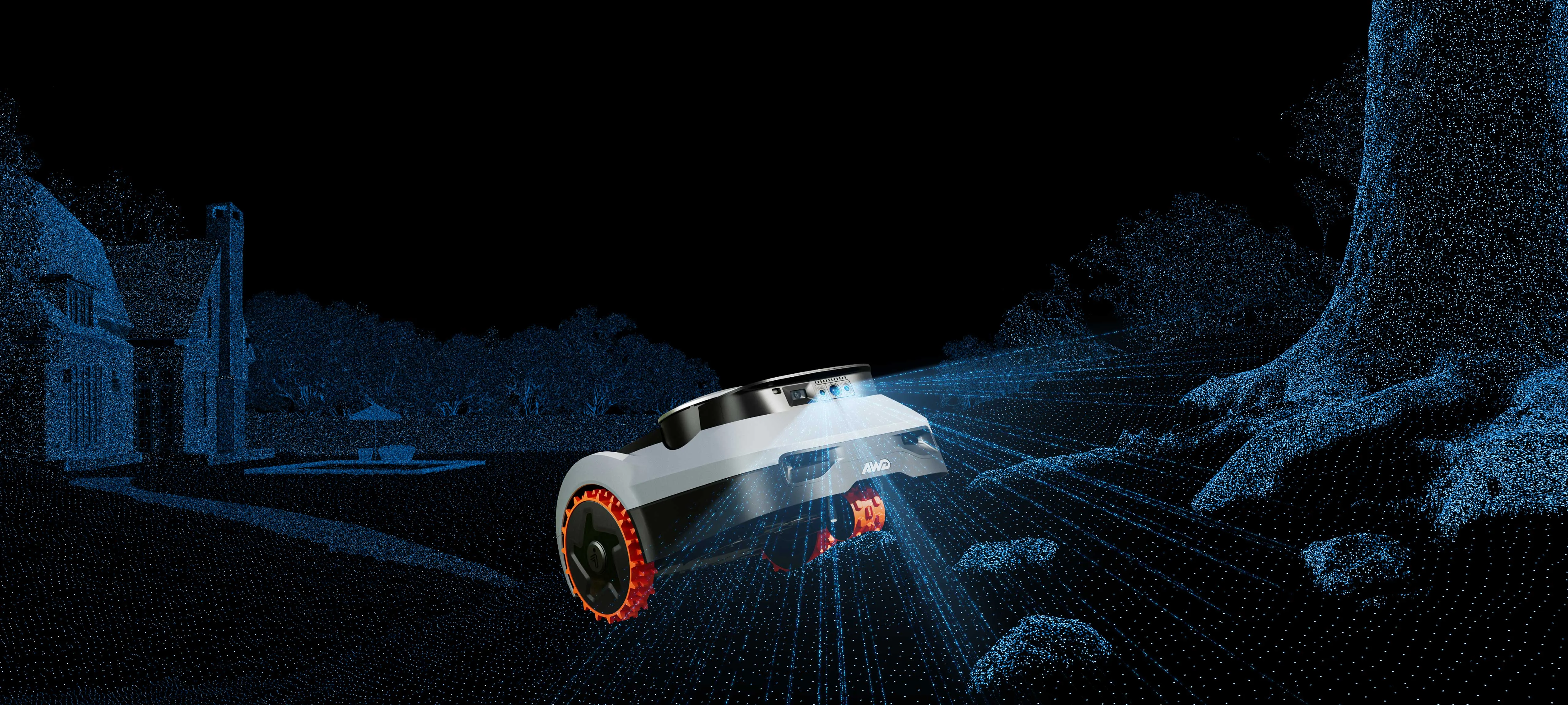 Segway Navimow i220 LiDAR Pro con navigazione LiDAR in giardino