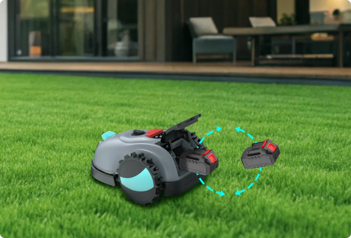 YARDCARE V100 with replaceable 4-Ah battery