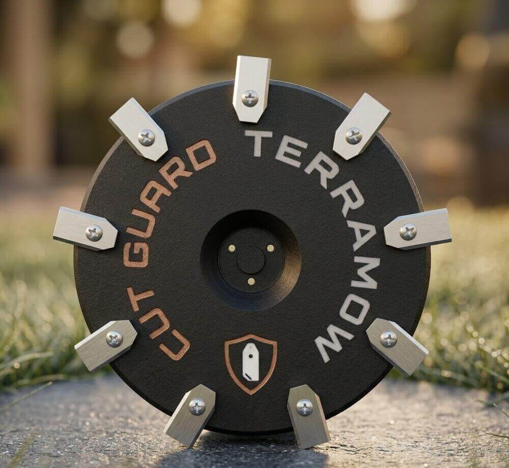 9 Klingen - Messerscheibe kompatibel mit TERRAMOW S800, S1200, V600 und V1000 inkl. 9 Klingen – Mähroboter Mähteller & Messerteller